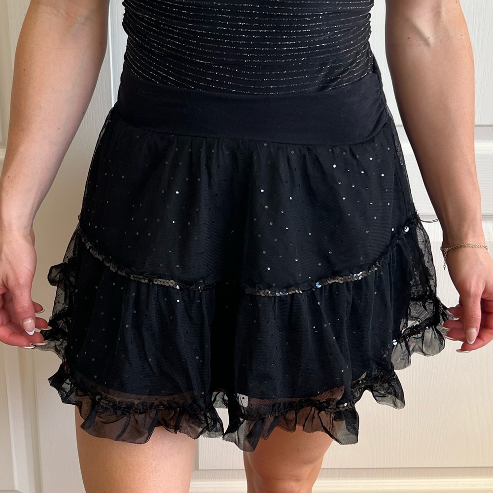 Tutu tulle mesh sheer organza mini short
